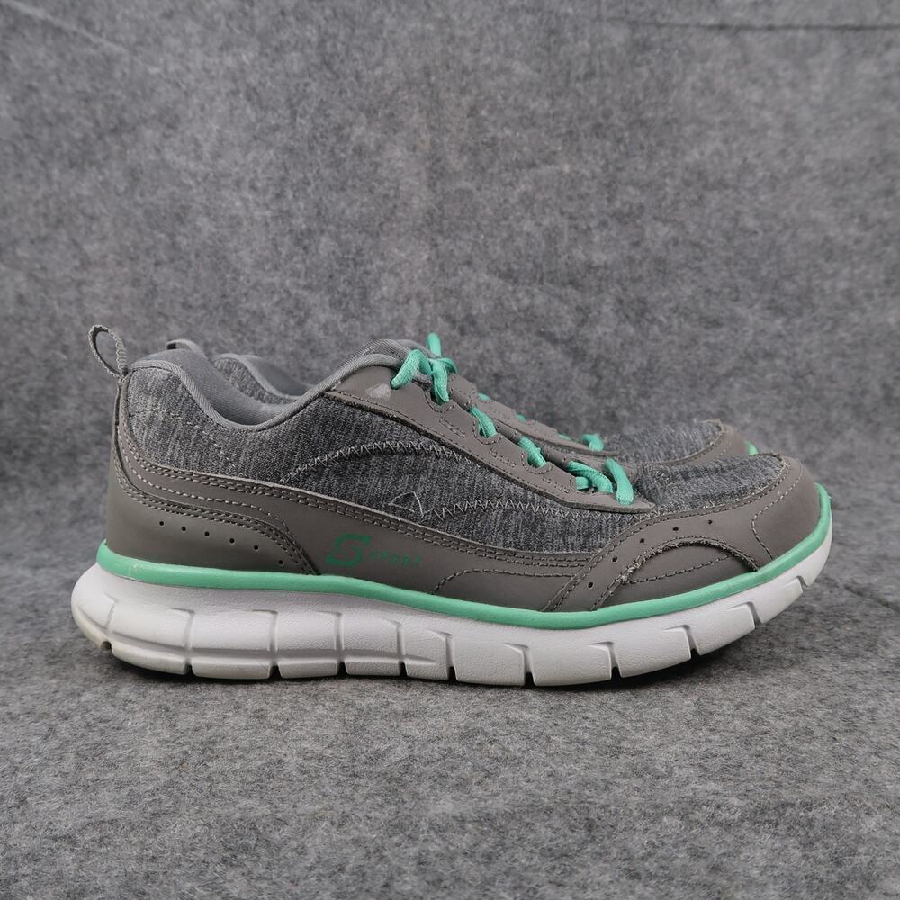 S Sport Shoes Womens 7.5 Athletic Trainers Comfort Walk Run Sneaker Gray Active